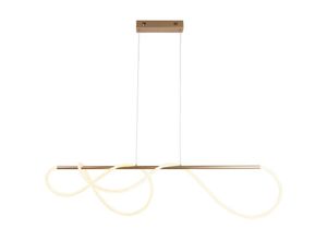 5016087151936 - Endon Collection Lighting - Endon Attalea Moderne Designer Bar Style led Pendelleuchte Flexible Silcon Tube Satin Gold Finish