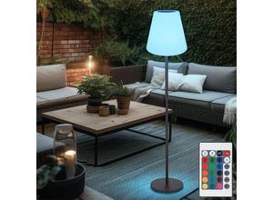 9007371492954 - - Solarlampen für Außen Stehleuchte Solar Standlampe Balkon led Solar mit rgb Farbwechsel Fernbedienung Farben fixierbar DxH 34x150 cm