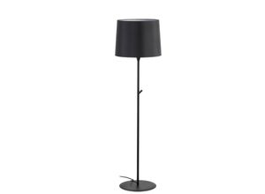 8421776235731 - Faro 64313-09 Stehleuchte conga E27 15W Stahl mattschwarz Textil Schwarz L40cm H153cm dimmbar