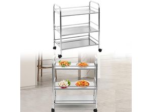 9587759757979 - Haloyo - Multifunktional Küchenwagen ®mit 4 Fixierbare Rollen61 x 36 x 75cm