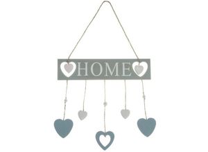 4250965952753 - Deko-Buchstaben MYFLAIR MÖBEL & ACCESSOIRES Home Dekofiguren Gr B H T 30 cm x 1 cm x 48 cm blau Deko-Objekte Dekofiguren Wanddeko mit Schriftug & Herzen Wohnzimmer