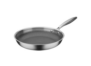 4005643868525 - Bratpfanne Inoxxa Black Pfannen Gr Ø 28 cm + Höhe 50 cm silberfarben (edelstahlfarben) Bratpfannen Antihaft-Versiegelung und erhabene Edelstahl-Wabenstruktur Induktion 4005643868525 - Bratpfanne Inoxxa Black Pfannen Gr Ø 28 cm + Höhe 50 cm silberfarben (edelstahlfarben) Bratpfannen Antihaft-Versiegelung und erhabene Edelstahl-Wabenstruktur Induktion
