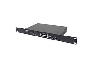 0766623561167 - Intellinet 8-Port Gigabit Ethernet PoE+ Web-Managed Switch with 2 SFP Ports IEEE 8023at af Power over Ethernet (PoE+ PoE) Compliant 140 W Endspan Desktop 19 Rackmount Box - Switch - 8 Anschlüsse - managed - an Rack montierbar