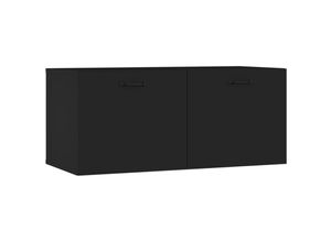 8720287083788 - Bonnevie - Wandschrank Badschrank Schwarz 80x35x365 cm Holzwerkstoff vidaXL