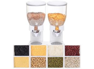 9772537503323 - Haloyo - Müslispender doppeltCornflakesspender ®Double Cereal DispenserDoppel-Spenderfür Müsli Cornflakes und Cerealien35 x 345 x 20cmWeiß 9772537503323 - Haloyo - Müslispender doppeltCornflakesspender ®Double Cereal DispenserDoppel-Spenderfür Müsli Cornflakes und Cerealien35 x 345 x 20cmWeiß