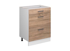 4066731367795 - Unterschrank R-Line Sonoma 60 cm mit Schubladen ohne Arbeitsplatte Vicco