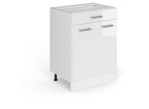 4066731369225 - Unterschrank R-Line Weiß Hochglanz 60 cm mit Schubladen ohne Arbeitsplatte Vicco 4066731369225 - Unterschrank R-Line Weiß Hochglanz 60 cm mit Schubladen ohne Arbeitsplatte Vicco