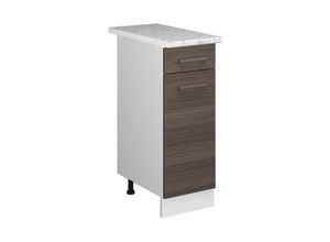 4066731367504 - Unterschrank R-Line Grau 30 cm mit Schublade mit Arbeitsplatte Vicco