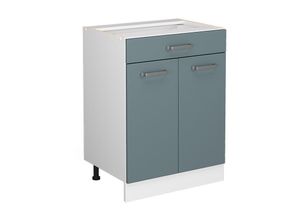 4066731400317 - Küchenschrank mit Schublade R-Line Blau-Grau 60 cm ap Marmor Vicco 4066731400317 - Küchenschrank mit Schublade R-Line Blau-Grau 60 cm ap Marmor Vicco