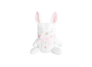 3801103021100 - Kikkaboo Babydecke Fleece 3D Tierstickerei Größe 100 x 75 cm Kuscheltier rosa