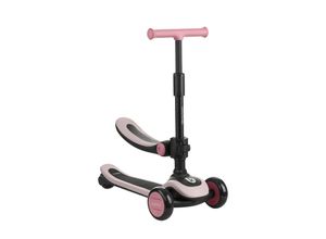 3800171211734 - Kikkaboo Kinderroller 2 in 1 Treo Laufrad Sitz faltbar Lenkerhöhe verstellbar rosa