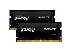 0740617318586 - FURY Impact Laptop-Arbeitsspeicher Kit DDR4 16 GB 2 x 8 GB 2666 MHz 204pin SO-DIMM CL15 KF426S15IBK2 16