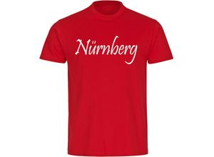 4068859161736 - multifanshop Herren T-Shirt - Nürnberg - Schriftzug - Druck weiß - Männer 4068859161736 - multifanshop Herren T-Shirt - Nürnberg - Schriftzug - Druck weiß - Männer