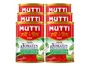 8005110170430 - Mutti Polpa Feinstes Tomantefruchtfleisch gehackt mit Basilikum 400 g 6er Pack