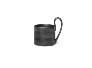 5704723257400 - Tasse Flow schwarz 360 ml Keramik glasiert