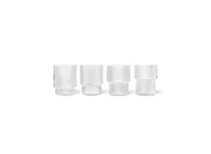 5704723007166 - Glas Ripple klar 200 ml mundgeblasen 4er-Set