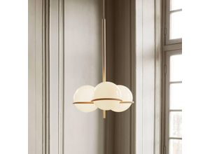 5704723285335 - Kronleuchter Era beige Glas Eisen Ø 48 cm