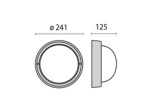 8018367614206 - Performance in Lighting LED-Wandleuchte Eko+26 LED 3000K anthrazit