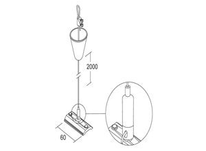 8019163123480 - Abhängung 2 m Seilspanner flexibel weiß