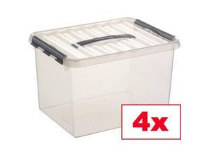 2050005543819 - Aufbewahrungsbox Sunware Q-line Transparent 22 l (B x H x T) 300 x 260 x 400 mm 4 St