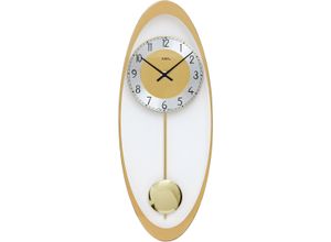 4037445151789 - Pendelwanduhr AMS W7417 Wanduhren Gr B H L 19 cm x 3 cm x 50 cm goldfarben Pendeluhren