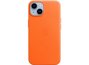 0194253345367 - APPLE Handyhülle iPhone 14 Leather MagSafe Hüllen Gr iPhone 14 orange