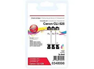 8717868125319 - CLI-526 Kompatibel Canon Tintenpatrone 3 Farbig Multipack 3 Stück