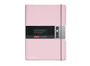 4008110511849 - Notizbuch mybook flex 11408648 rosé A4 liniert & kariert 80g 2x 40 Blatt 160 Seiten mit Gummiband 4008110511849 Herlitz