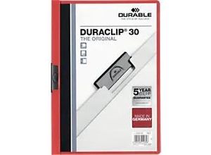 4005546210308 - Liderpapel - Klemmmappe duraclip® 30 din A4 Hartfolie Farbe der Rückseite rot Farbe der Klemme schwarz