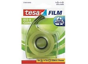 4042448166302 - TESA Klebebandabroller Eco and Clear Transparent 19 mm (B) x 33 m (L) PP (Polypropylen) PS (Polystyrol) 57968-00000-01