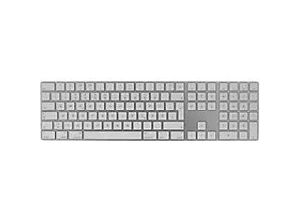 0190198383266 - Magic Keyboard Num Key Bluetooth® Tastatur Deutsch QWERTZ Mac Weiß mit numerischer Tastatur Wiederaufladbar