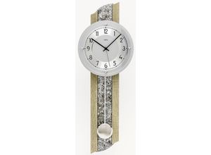 4037445159976 - Funk-Pendelwanduhr AMS F5325 Wanduhren Gr B H L 24 cm x 8 cm x 68 cm braun (sonomafarben) Pendeluhren