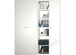 4044341236243 - Aktenregal FIF MÖBEL TORO Regale Gr B H T 185 cm x 2213 cm x 332 cm 24 St weiß (lack weiß) Bücherregal Standregal Standregale