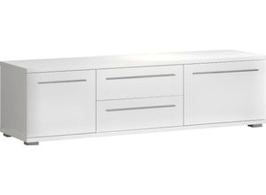 4067474965767 - TV-Board PLACES OF STYLE Piano Sideboards Gr B H T 180 cm x 462 cm x 452 cm Breite 180 cm-Breite Schubladen 60 cm-Breite Türen 60 cm 2 St weiß (weiß 70 hochglanz) UV lackiert mit Soft-Close-Funktion