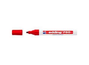 4004764425754 - EDDING Lackmarker 750 2-4 mm rot 10 Stück