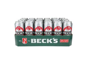 4100130007736 - Becks Pils 49 % vol 05 Liter Dose 24er Pack