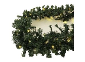 4039214800966 - Linder Exclusiv Gmbh - lex Weihnachtsgirlande mit Lichterkette 100 LEDs für innen und außen