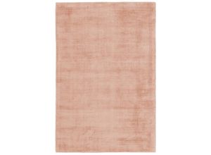 4054293082140 - Teppich OBSESSION My Maori 220 Teppiche Gr B L 200 cm x 290 cm 13 mm 1 St rosa (rosé) Esszimmerteppiche Uni-Farben Material 100% Viskose handgewebt große Farbauswahl