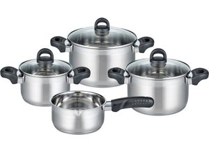 4006925122007 - Topf-Set ELO - BASIC Turmalin Töpfe Gr + silberfarben (edelstahlfarben) Topfsets Öl-Dosiersystem Induktion 4006925122007 - Topf-Set ELO - BASIC Turmalin Töpfe Gr + silberfarben (edelstahlfarben) Topfsets Öl-Dosiersystem Induktion