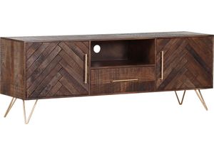 4061915180993 - Lowboard Herringbone Sideboards Gr B H T 175 cm x 65 cm x 43 cm 1 St braun Kommode Breite 175 cm