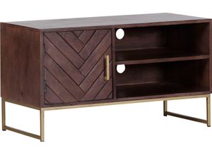 4061915189859 - Lowboard Fishbone Sideboards Gr B H T 90 cm x 50 cm x 42 cm braun Kommode Breite 90 cm 4061915189859 - Lowboard Fishbone Sideboards Gr B H T 90 cm x 50 cm x 42 cm braun Kommode Breite 90 cm