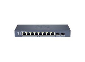 6941264052814 - DS-3E1510P-EI - Switch - Smart - 8 x 10 100 1000 (PoE+) + 2 x Gigabit SFP - Desktop - PoE+ (110 W)