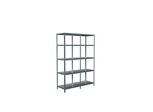 4004514122896 - Steckregal Stecksystem Grund- und Anbauregal Regale Metall verzinkt 2000x1400x500 mm 10 Böden silberfarben Regal- Ordnungssysteme 4004514122896 - Steckregal Stecksystem Grund- und Anbauregal Regale Metall verzinkt 2000x1400x500 mm 10 Böden silberfarben Regal- Ordnungssysteme