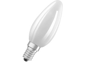 4058075591257 - LED-Kerzenlampe fm E14 B4 48W f 2700K ewws 470lm Filamentlampe B40 mt dimmbar LEDPCLB40D48W 827230VGLFRE1410X1 - weiß - Ledvance