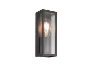 5213007836113 - Larissa Lighting - Bobov Außenleuchte Wandleuchte 1x E27 Schwarz IP65