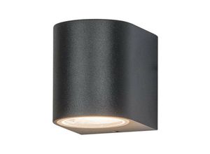 5213006842573 - Larissa Lighting - Levski Außenleuchte Wandleuchte 1 Licht Aluminium Glas Diffusor Graphit IP54