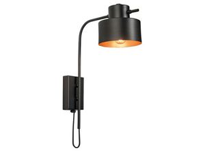 5213007831583 - Larissa Lighting - Neo Sconce Wandleuchte Schwarz-Kupfer 1 Licht