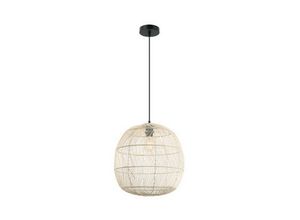 5213010014300 - Larissa Lighting - Xanthi Wire Deckenpendelleuchte E27 Max 40W Rattan Natrual