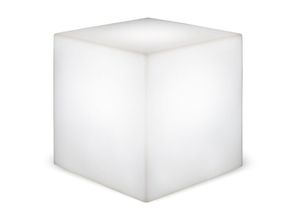 8436558745469 - Newgarden - cuby 20 cm Sehr widerstandsfähiger dekorativer Leuchtwürfel Solarladung und RGB-LED-Licht Hergestellt in Spanien