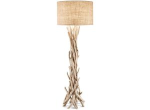 8021696148939 - Driftwood - 1 Leuchte Stehlampe Braun Beige mit Schirm E27 - Ideal Lux 8021696148939 - Driftwood - 1 Leuchte Stehlampe Braun Beige mit Schirm E27 - Ideal Lux